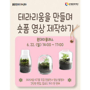 원데이클래스 / 테라리움을 만들며 숏폼 영상 제작하기